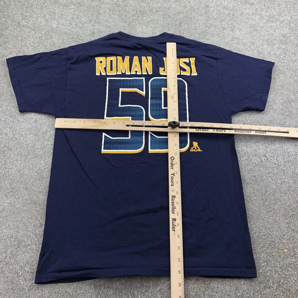 Nashville Predators Shirt Mens Medium Blue NHL Hockey Roman Josi 59 Pro Edge